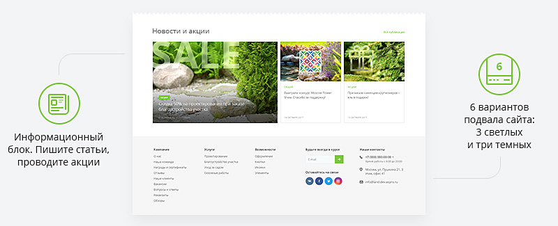 Аспро: Ландшафт корпоративный сайт. Обычно мы прячем формы обратной связи под кнопками